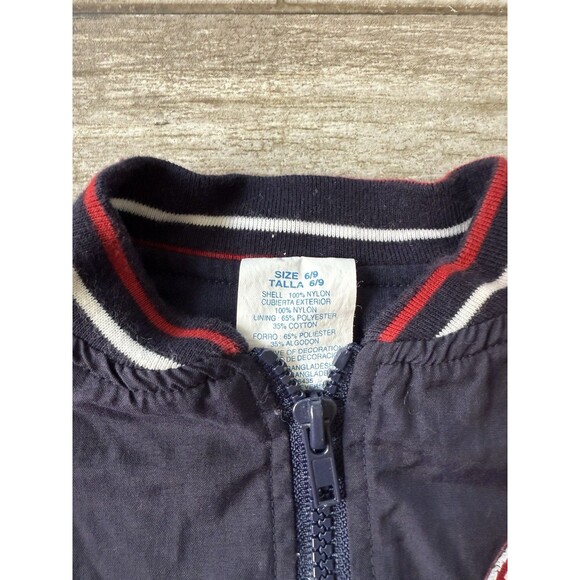 Vintage SLUGGER BASEBALL JACKET Blue Infant 6/9 Months - Picture 3 of 5